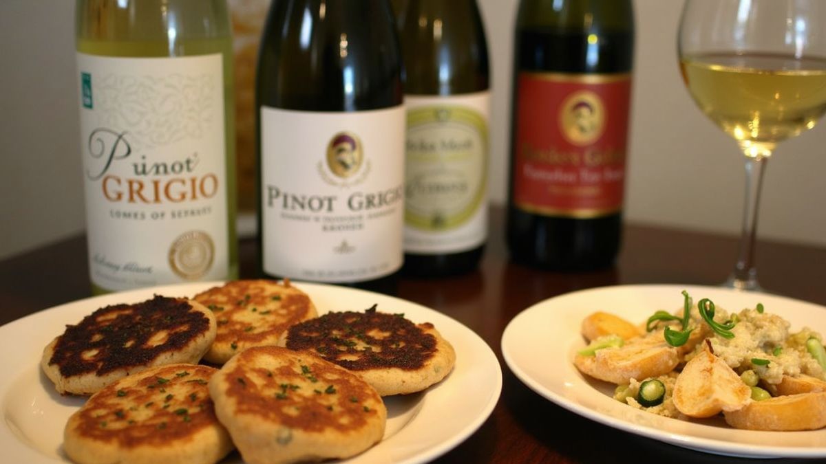 Aankomende wijnproeverij met Pinot Grigio flessen
