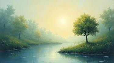 Een serene afbeelding van gemorste melk die wordt opgeruimd met een glimlach.