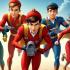 Afbeelding van de iconische Thunderbirds personages