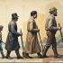 Afbeelding van een historische en moderne weergave van het metrieke stelsel