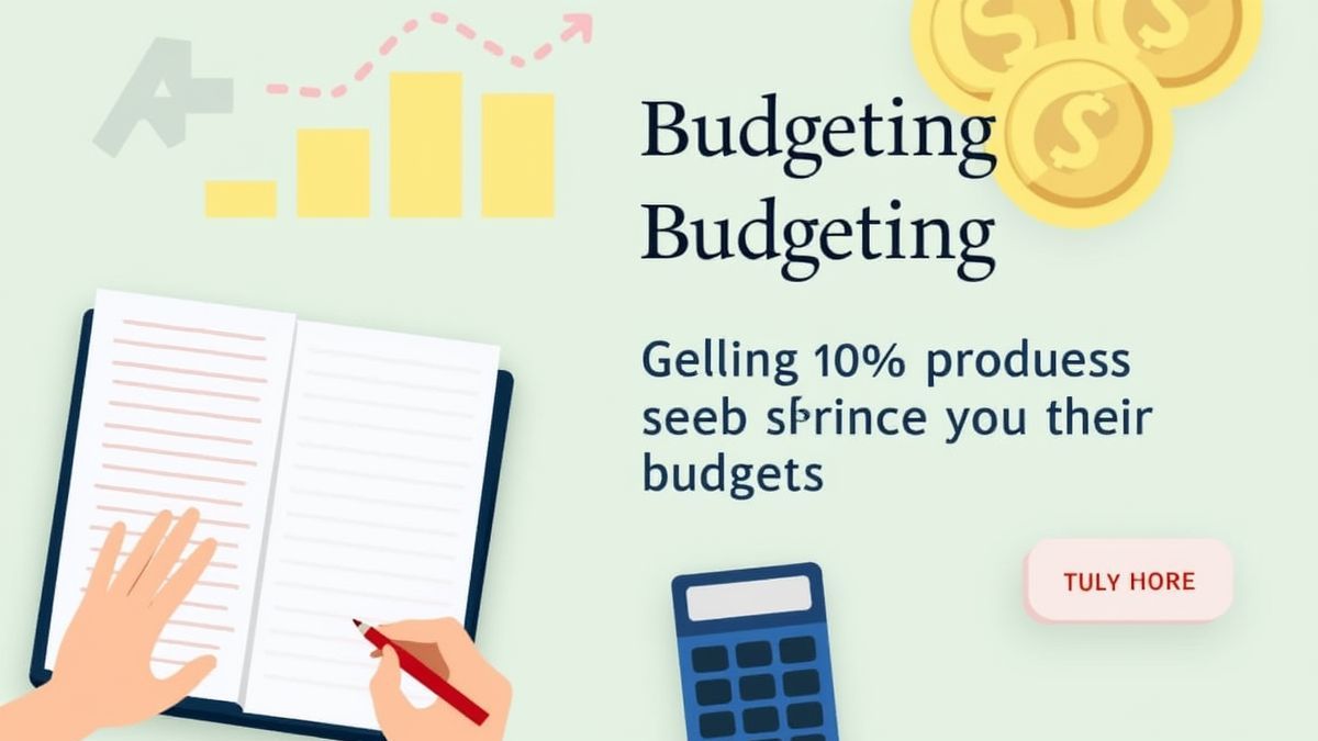 Afbeelding van een persoon die een budget opstelt met een notitieboek en rekenmachine.