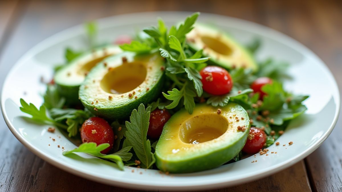 Avocadosalade met olijfoliedressing