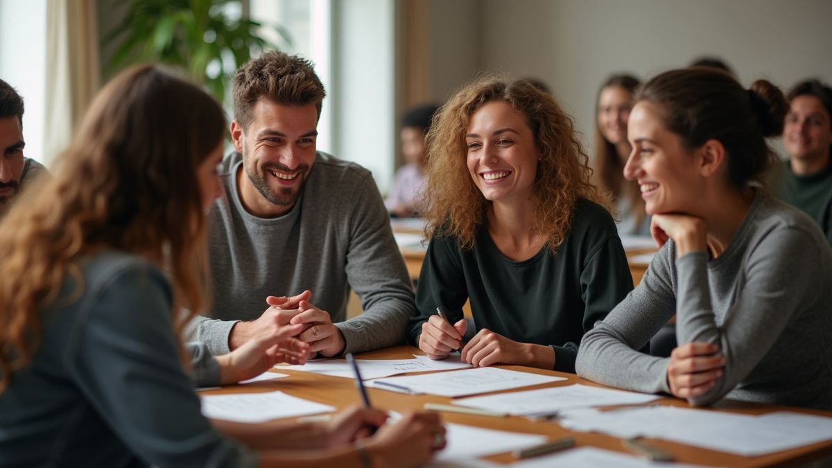 Belgen nemen deel aan een workshop tijdens Slim & Sexy Dag