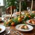 Belgisch paasmaal op een feestelijke tafel