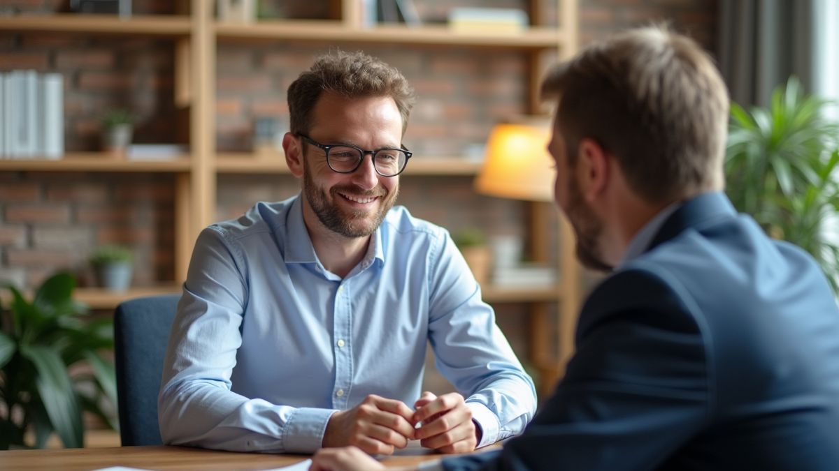Belgische verzekeringsadviseur bespreekt flexibele opties.