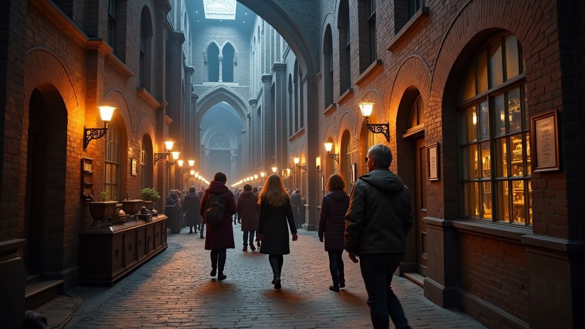Bezoekers bekijken Harry Potter sets in Londen studio's.