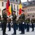 Ceremonie ter ere van de Belgische militairen.