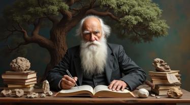 Charles Darwin portret