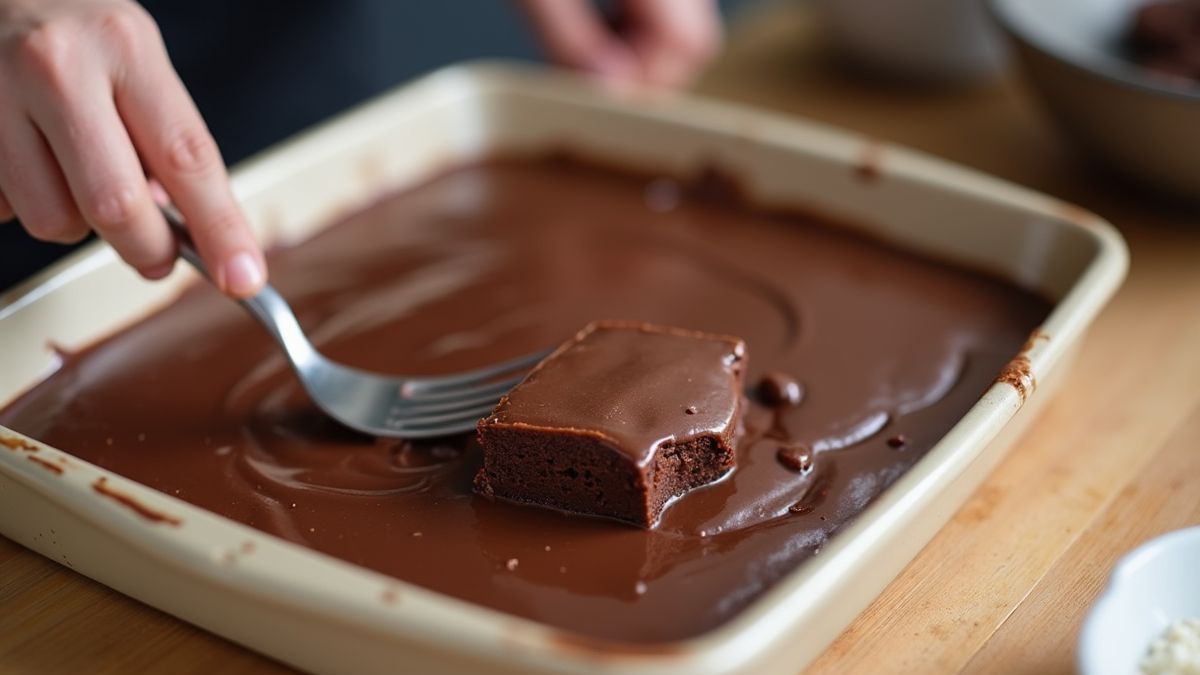 Chocolade fudge recept in de keuken