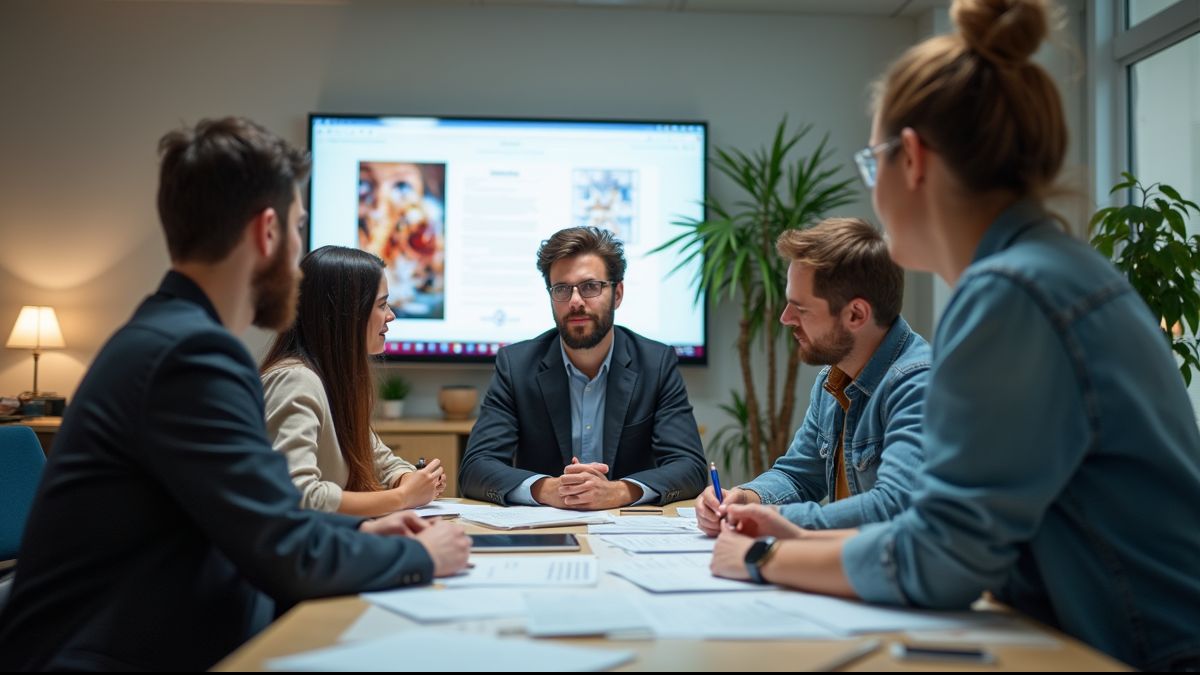Collega's die samen brainstormen