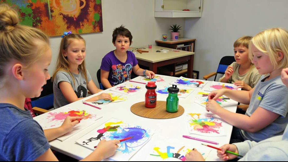 Creatieve workshop in Wallonië