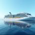 Cruiseschip op een kalme zee