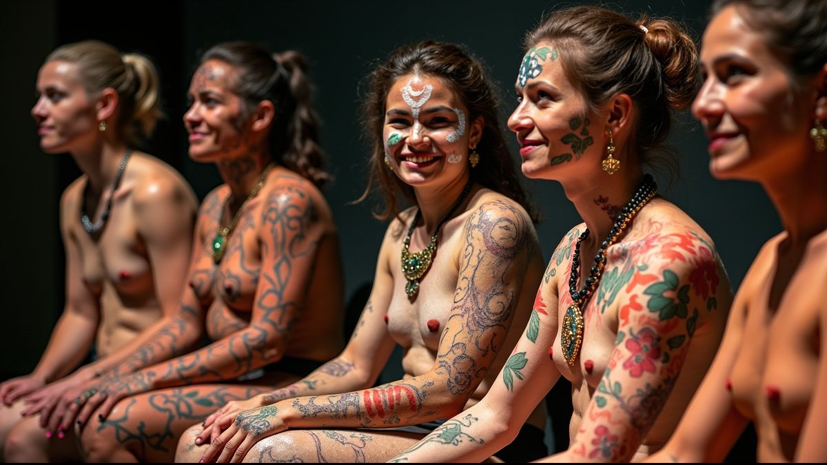 Culturele uitwisseling van lichaamskunst