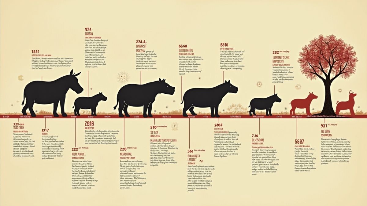 De tijdlijn van Wereld Tapir Dag met belangrijke mijlpalen.