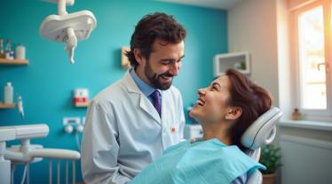 Dentist met patiënt op Tandartsendag