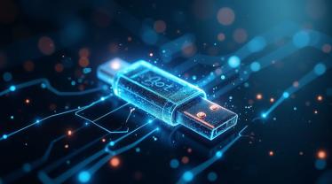 Digitale gegevens met een USB-stick