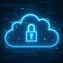 Digitale wolk met een slot symbool