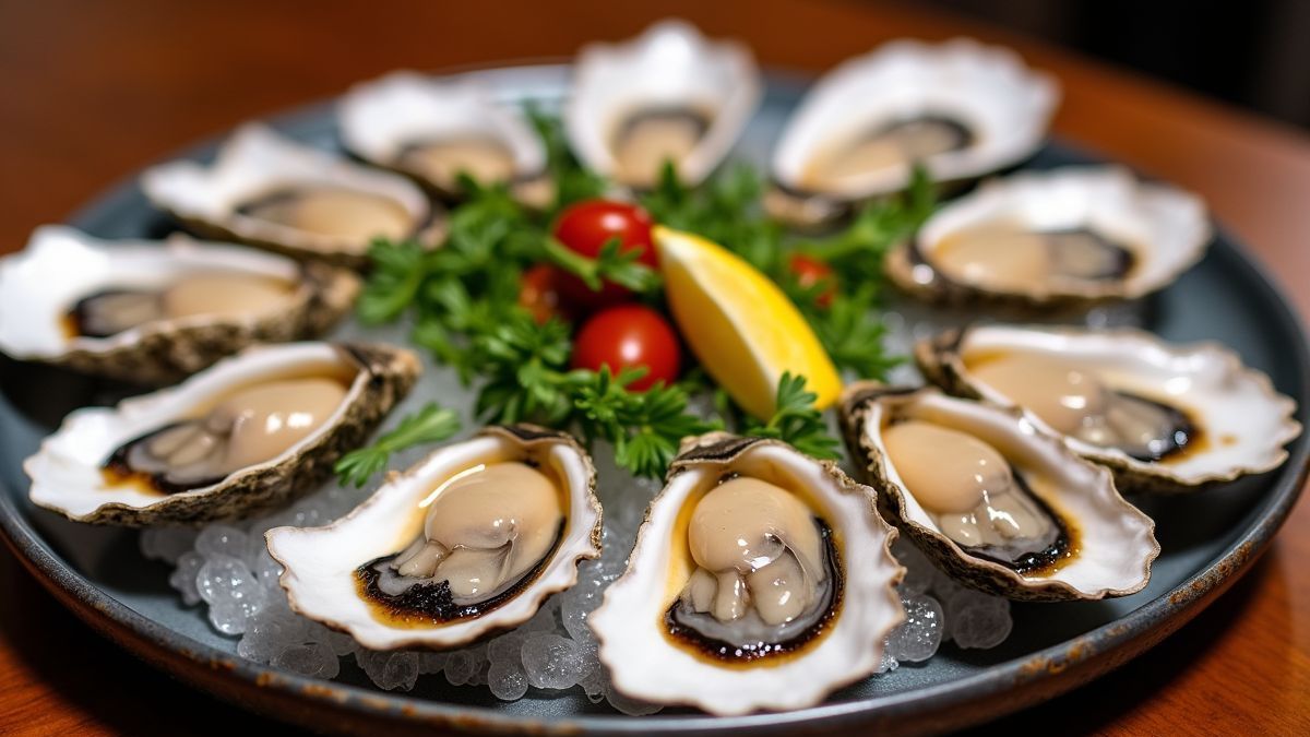 Diverse stijlen van oesters van over de wereld