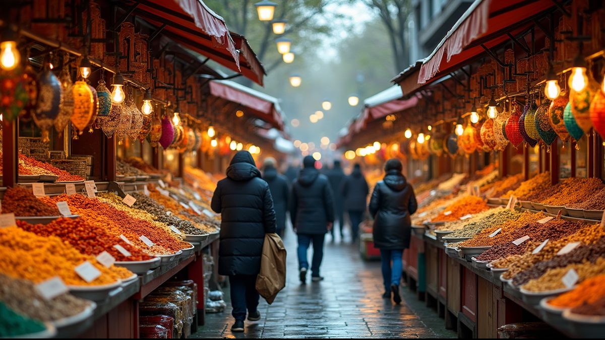 Drukke Belgische markt