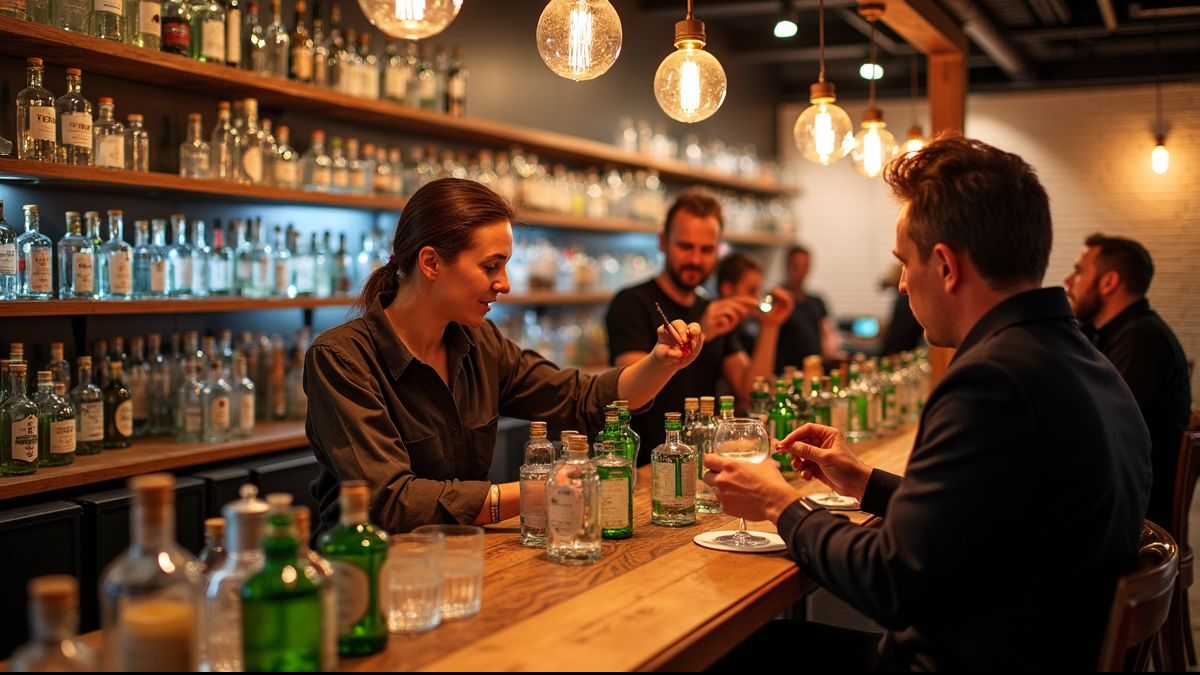 Drukke gin tonic expo in een Belgische stad