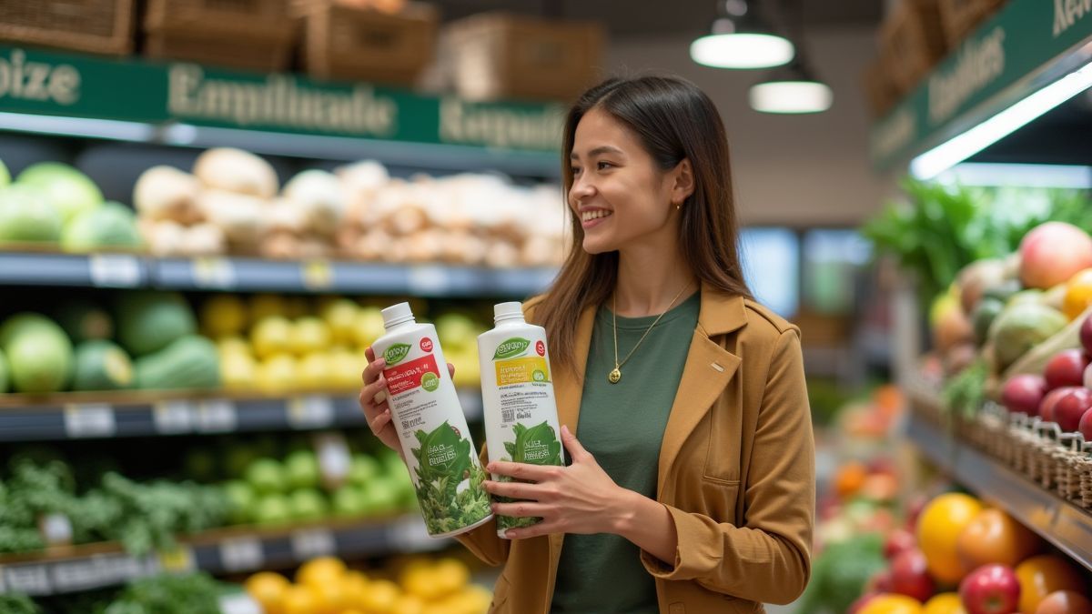 Duurzaam palmolieproduct in een winkel.