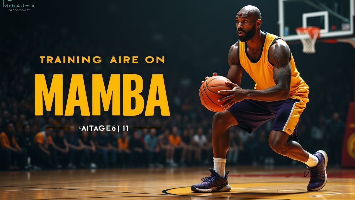 Een afbeelding die de Mamba Mentality representeert met een intensieve training
