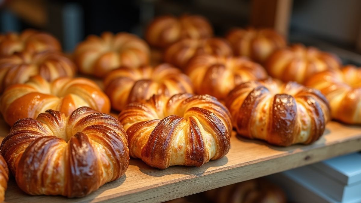 Een assortiment van kouign amann gebakjes