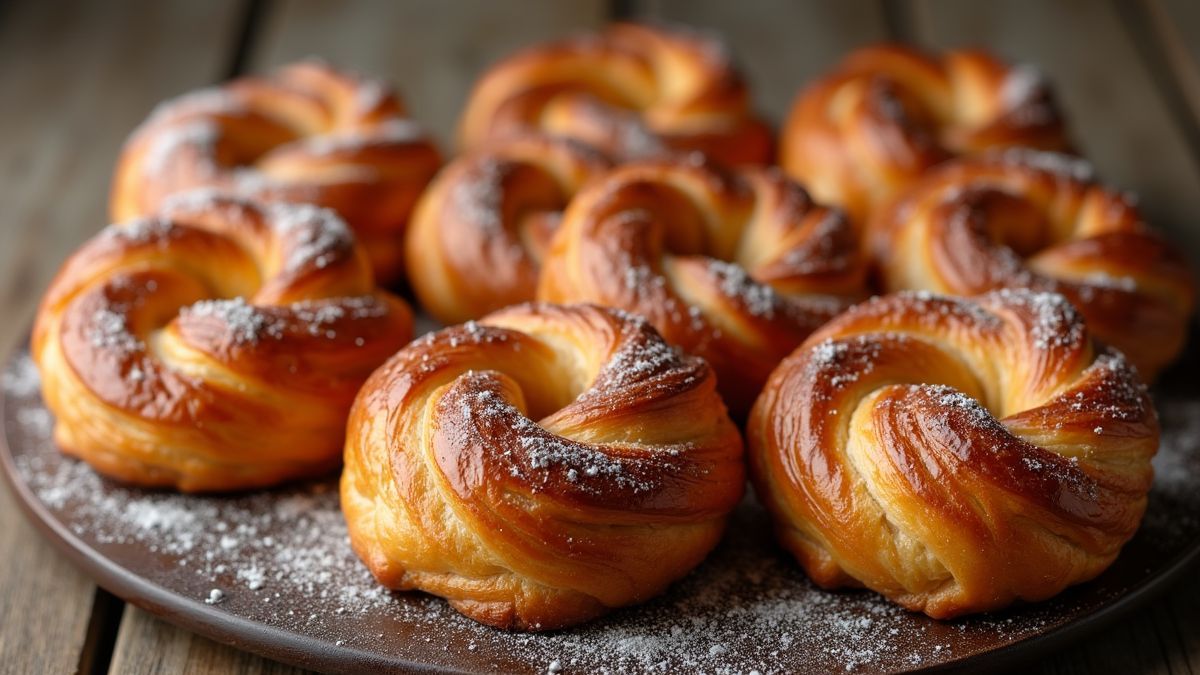Een assortiment van kouign amann gebakjes