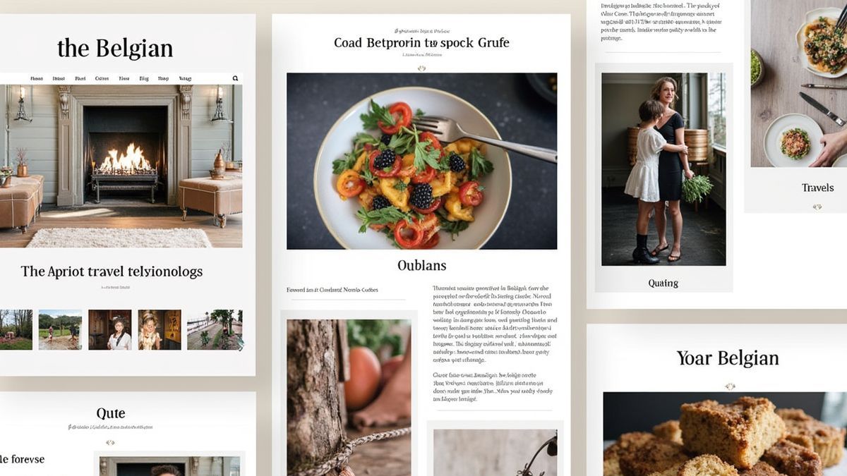 Een collage van populaire Belgische blogs