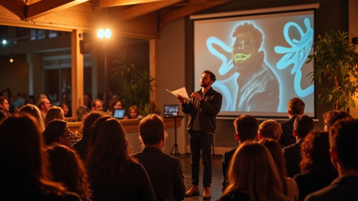 Een cultureel evenement met IJslandse poëzië voorlezingen.