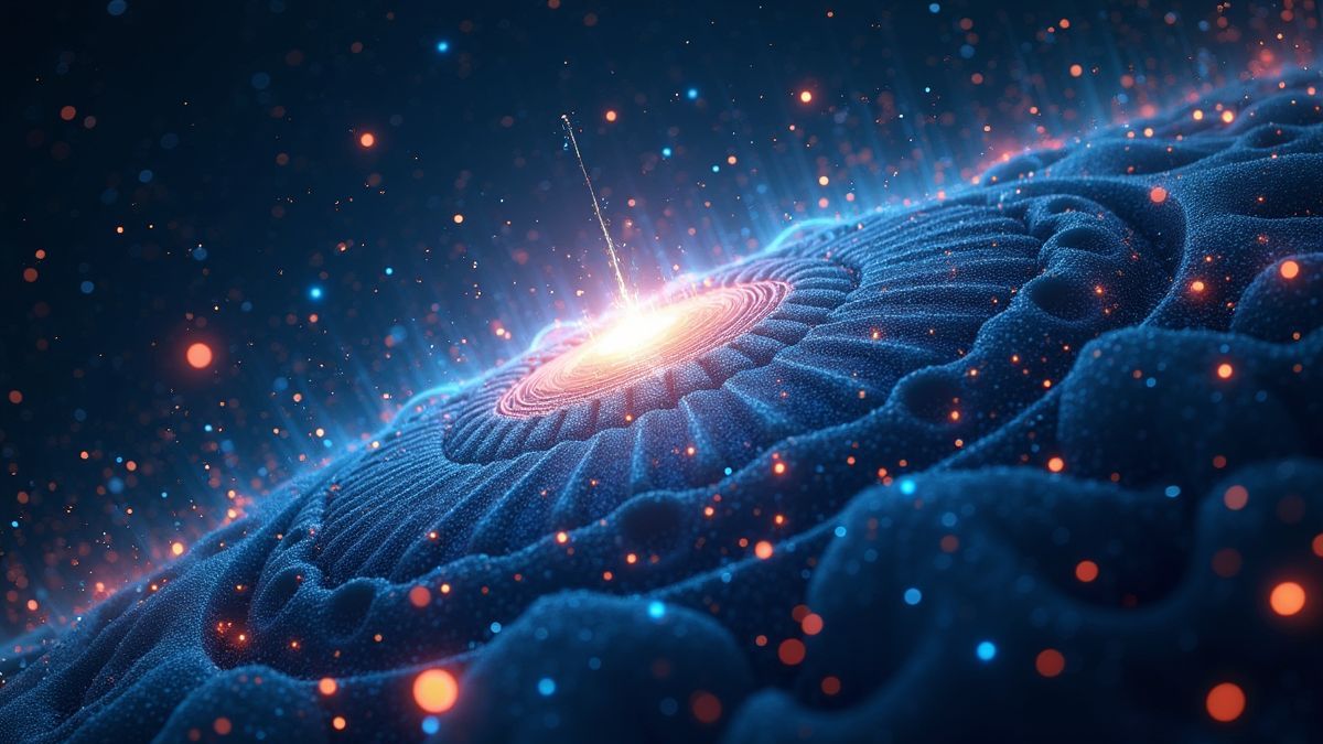 Een futuristisch ontwerpconcept dat geavanceerde webtechnologieën toont