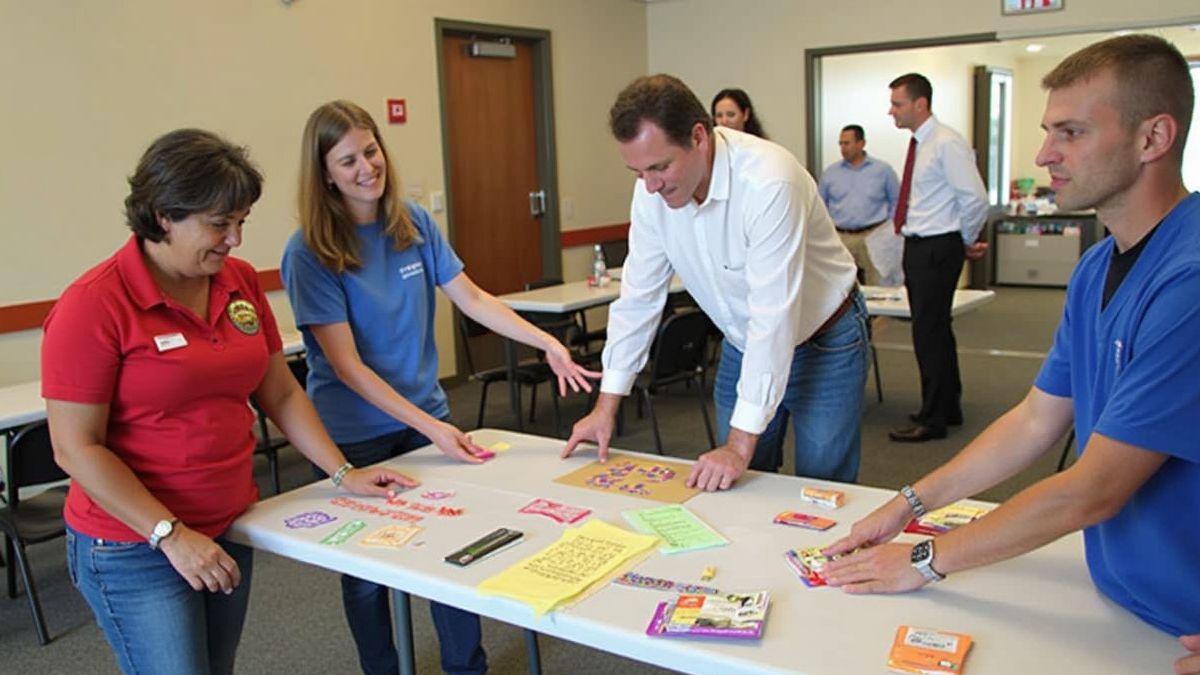 Een gemeenschapsactiviteit gericht op bewustwording van longontstekingpreventie.