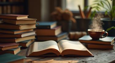 Een gezellige leeshoek vol boeken