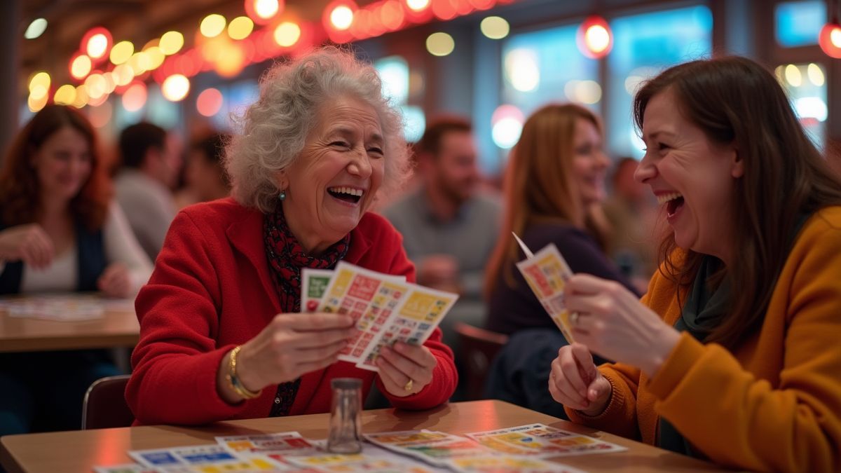 Een gezellige lokale bingo avond in België