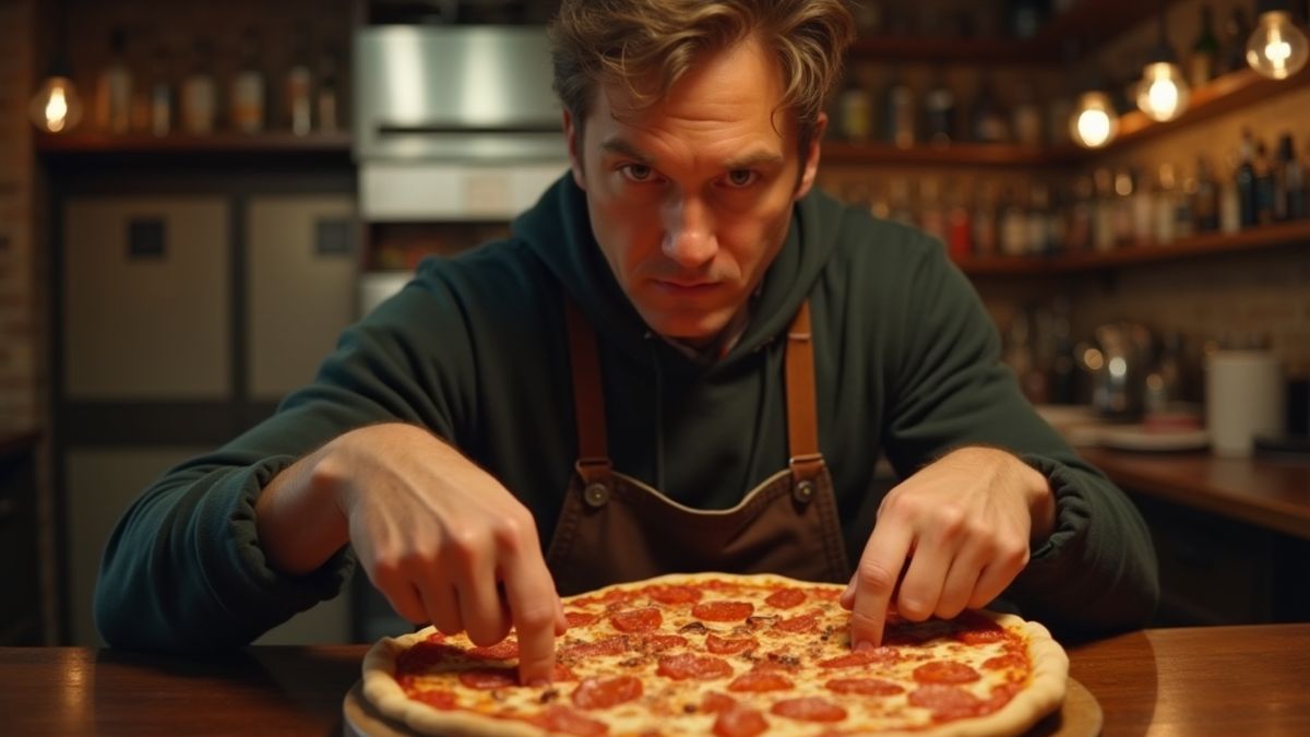Een historische afbeelding van Laszlo Hanyecz die de eerste Bitcoin pizza koopt.