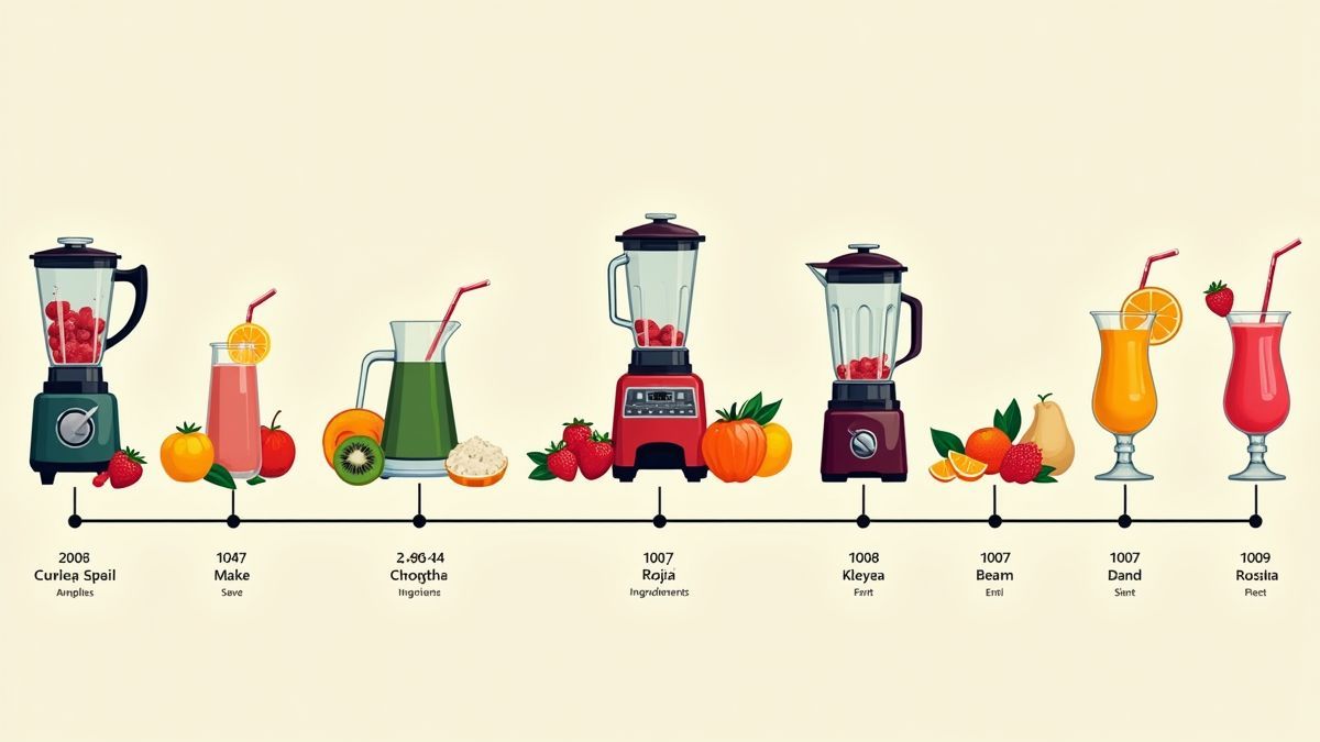Een historische tijdlijn van smoothies.