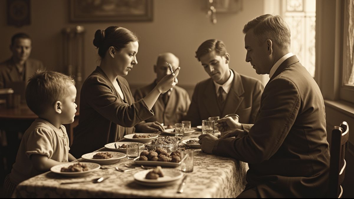 Een historische Vaderdagviering uit het begin van de 20e eeuw.