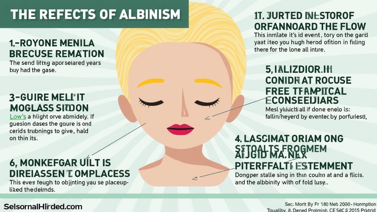 Een infographic over albinisme en de effecten ervan.