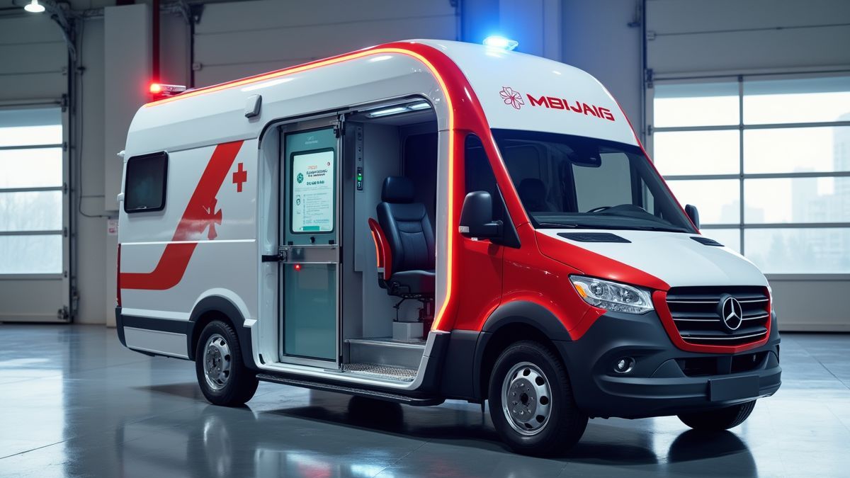 Een innovatief medisch transportvoertuig met de nieuwste technologie