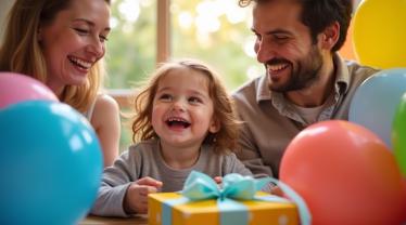 Een kind viert Enig Kind Dag in België