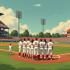 Een klassiek baseballtafereel met een team op het veld en enthousiast publiek.