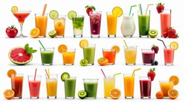 Een kleurrijk assortiment van verschillende drankjes