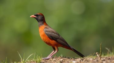 Een kleurrijke vogel in zijn natuurlijke omgeving.