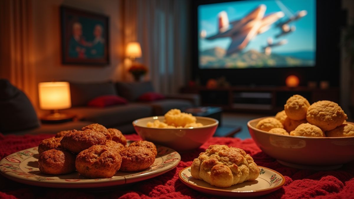 Een knusse filmavond met Thunderbirds thema