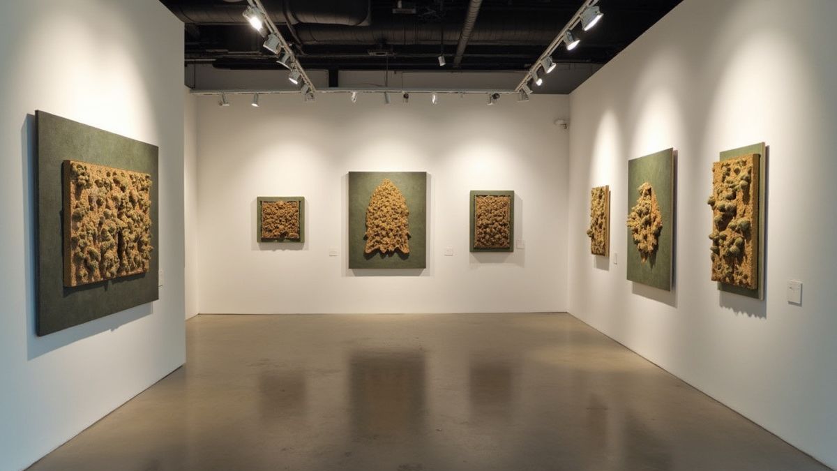 Een kunsttentoonstelling met cannabis-thema in België.