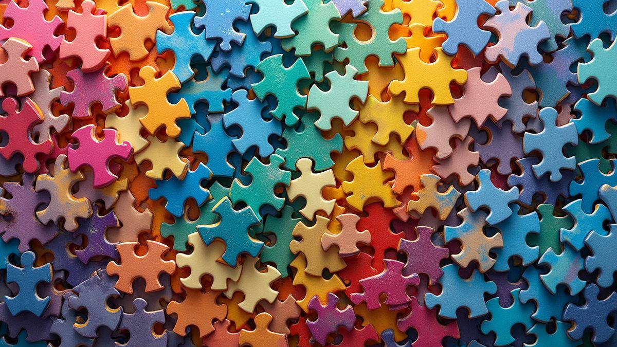 Een levendig assortiment van verschillende soorten puzzels