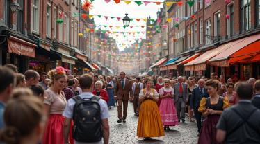 Beeld van een festival in België