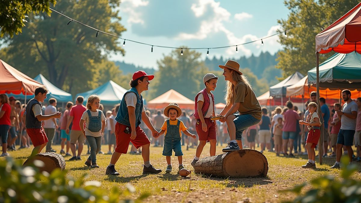 Een lokaal festival ter gelegenheid van Houthakkersdag.