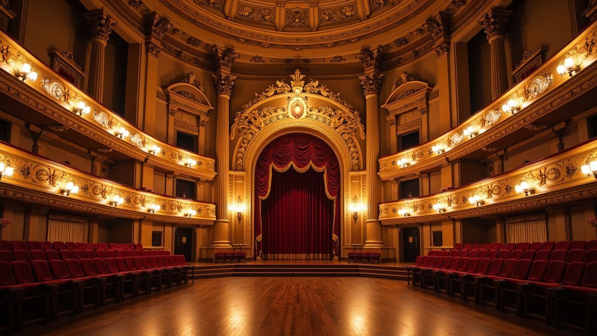Een majestueus operahuis interieur