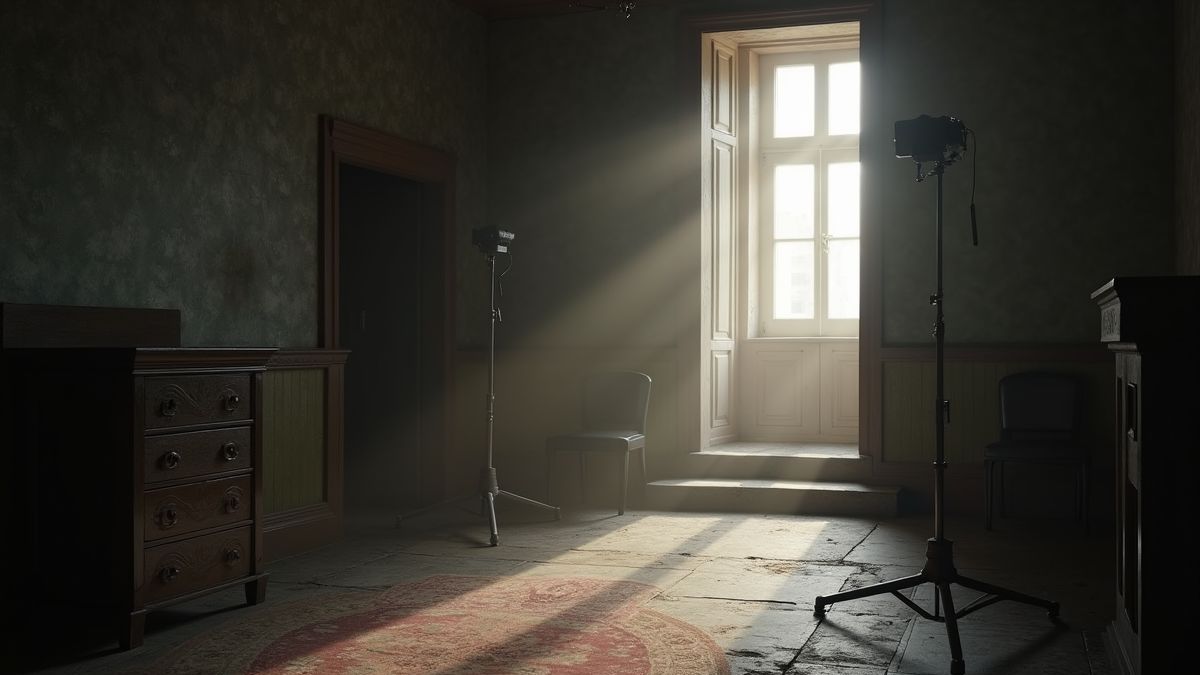 Een moderne filmset geïnspireerd door stille films